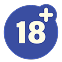 Icône 18+ - Réservé aux adultes